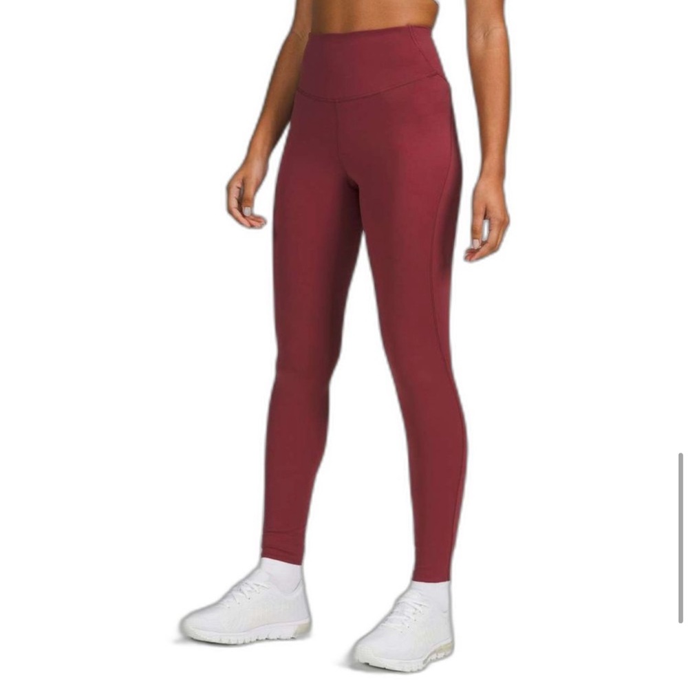 Lululemon Base Pace High-Rise Tight 28” Brushed Nulux Mulled Wine leggings